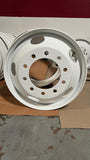 Set of 4 Truck Wheel 22.5x8.25 Steel White SpeedMax 10x285mm Hub Pilot Offset 168mm