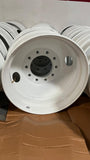 Set of 4 Truck Wheel 22.5x8.25 Steel White SpeedMax 10x285mm Hub Pilot Offset 168mm