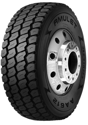 Set of 2 Tires 385/65R22.5 Amulet AA612 Steer All Position 20 Ply Commercial Truck