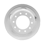 Truck Wheel 22.5x8.25 Steel White SpeedMax 10x285mm Hub Pilot Offset 168mm