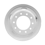 Set of 4 Truck Wheel 22.5x8.25 Steel White SpeedMax 10x285mm Hub Pilot Offset 168mm