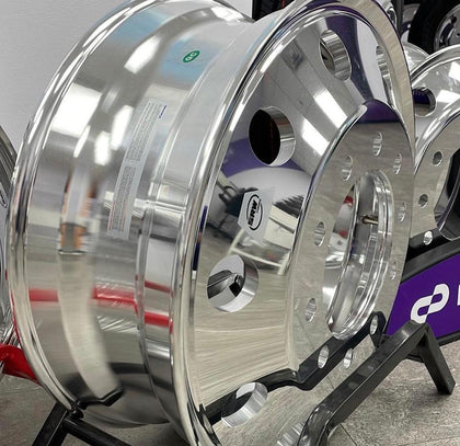 Set of 4 Truck Wheel 22.5x8.25 Aluminum SpeedMax 10x285mm Hub Pilot Offset 168mm
