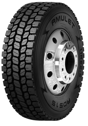 Tire 11R22.5 Amulet AD515 Drive Open Shoulder 16 Ply H 146/143 L