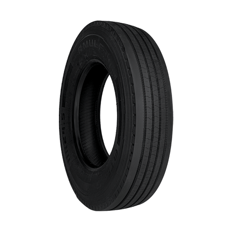 Set of 2 Tires 11R22.5 Amulet AT505 Steer 16 Ply L 146/143