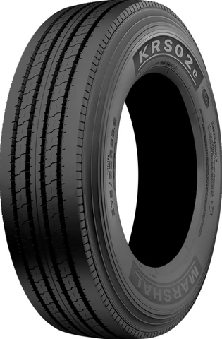 Set of 8 Tires 255/70R22.5 Kumho KRS02 Steer 16 Ply 140/137M