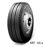 Set of 2 Tires 255/70R22.5 Kumho KRT03 Steer All Position 16 Ply