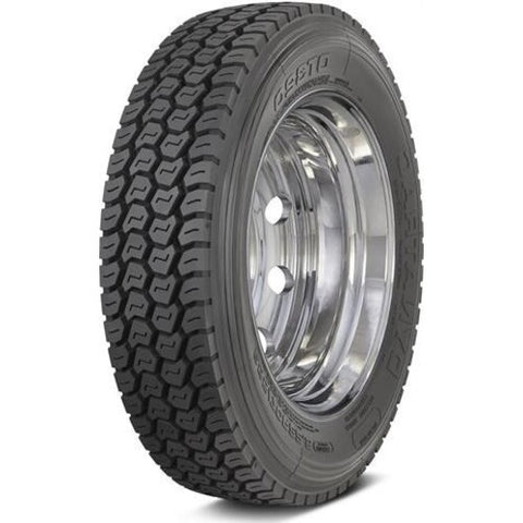 Set of 4 Tires 255/70R22.5 Dynatrac DT320 Drive Closed Shoulder 16 Ply Commercial Truck